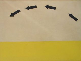 A. Bereziański, bez tytułu, ok 1969-1970, olej, półtno 122 cm x 162,5 cm